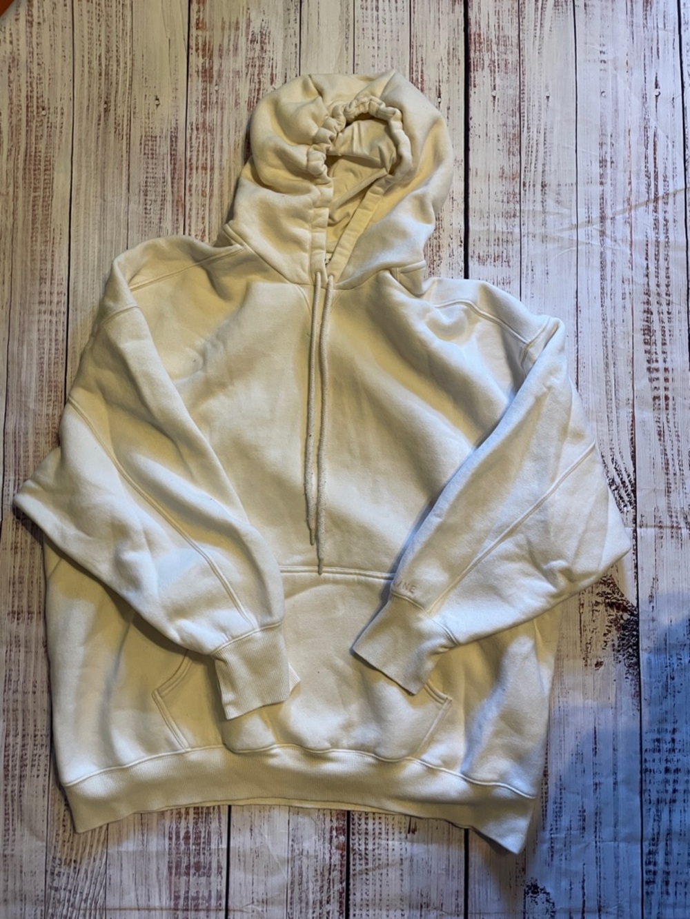 aerie Cream Oversized Hoodie Sweatshirt